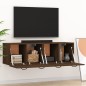 vidaXL Wandschränke 2Stk Braun Eichen-Optik 80x35x36,5cm Holzwerkstoff vidaXL Wandschränke 2Stk Braun Eichen-Optik 80x35x36,5cm Holzwerkstoff