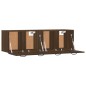 vidaXL Wandschränke 2Stk Braun Eichen-Optik 80x35x36,5cm Holzwerkstoff vidaXL Wandschränke 2Stk Braun Eichen-Optik 80x35x36,5cm Holzwerkstoff