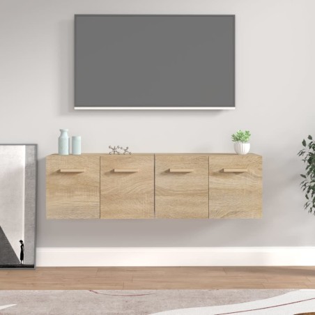 vidaXL Wandschränke 2 Stk. Sonoma-Eiche 60x36,5x35 cm Holzwerkstoff