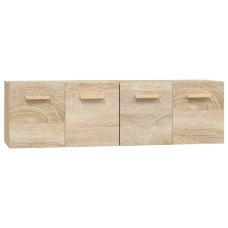 vidaXL Wandschränke 2 Stk. Sonoma-Eiche 60x36,5x35 cm Holzwerkstoff