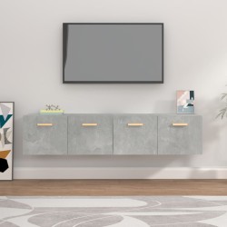 vidaXL Wandschränke 2 Stk. Betongrau 80x35x36,5 cm Holzwerkstoff