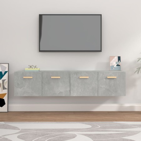 vidaXL Wandschränke 2 Stk. Betongrau 80x35x36,5 cm Holzwerkstoff
