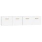 vidaXL Wandschränke 2 Stk. Hochglanz-Weiß 80x35x36,5 cm Holzwerkstoff vidaXL Wandschränke 2 Stk. Hochglanz-Weiß 80x35x36,5 cm Holzwerkstoff