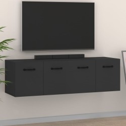 vidaXL Wandschränke 2 Stk. Schwarz 80x35x36,5 cm Holzwerkstoff