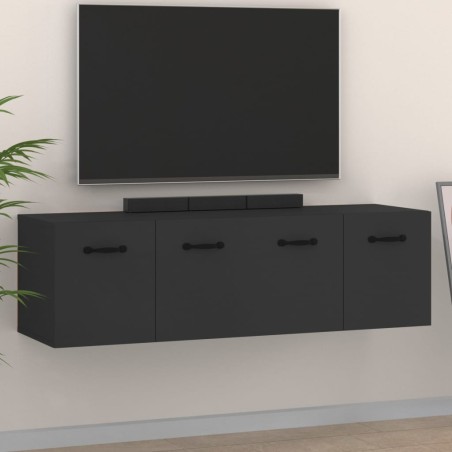 vidaXL Wandschränke 2 Stk. Schwarz 80x35x36,5 cm Holzwerkstoff