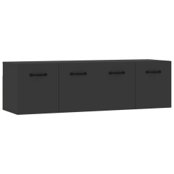 vidaXL Wandschränke 2 Stk. Schwarz 80x35x36,5 cm Holzwerkstoff