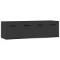 vidaXL Wandschränke 2 Stk. Schwarz 80x35x36,5 cm Holzwerkstoff vidaXL Wandschränke 2 Stk. Schwarz 80x35x36,5 cm Holzwerkstoff