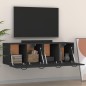 vidaXL Wandschränke 2 Stk. Schwarz 80x35x36,5 cm Holzwerkstoff vidaXL Wandschränke 2 Stk. Schwarz 80x35x36,5 cm Holzwerkstoff