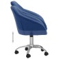 Esszimmerstühle 2 Stk. Drehbar Blau Stoff Esszimmerstühle 2 Stk. Drehbar Blau Stoff