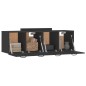 vidaXL Wandschränke 2 Stk. Schwarz 80x35x36,5 cm Holzwerkstoff vidaXL Wandschränke 2 Stk. Schwarz 80x35x36,5 cm Holzwerkstoff