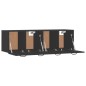 vidaXL Wandschränke 2 Stk. Schwarz 80x35x36,5 cm Holzwerkstoff vidaXL Wandschränke 2 Stk. Schwarz 80x35x36,5 cm Holzwerkstoff