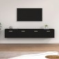 vidaXL Wandschränke 2 Stk. Schwarz 100x36,5x35 cm Holzwerkstoff vidaXL Wandschränke 2 Stk. Schwarz 100x36,5x35 cm Holzwerkstoff