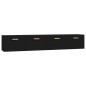 vidaXL Wandschränke 2 Stk. Schwarz 100x36,5x35 cm Holzwerkstoff vidaXL Wandschränke 2 Stk. Schwarz 100x36,5x35 cm Holzwerkstoff