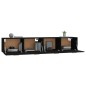 vidaXL Wandschränke 2 Stk. Schwarz 100x36,5x35 cm Holzwerkstoff vidaXL Wandschränke 2 Stk. Schwarz 100x36,5x35 cm Holzwerkstoff