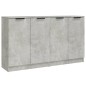 vidaXL Sideboards 2 Stk Betongrau 60x30x70 cm Holzwerkstoff vidaXL Sideboards 2 Stk Betongrau 60x30x70 cm Holzwerkstoff