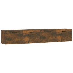 vidaXL Wandschränke 2 Stk. Räuchereiche 100x36,5x35 cm Holzwerkstoff