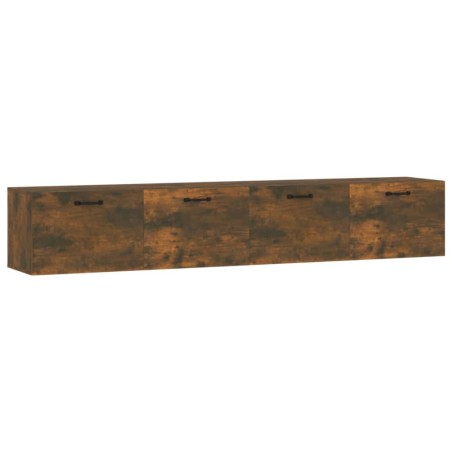 vidaXL Wandschränke 2 Stk. Räuchereiche 100x36,5x35 cm Holzwerkstoff