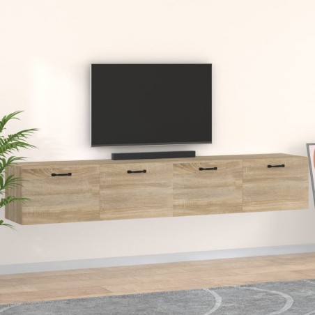 vidaXL Wandschränke 2 Stk. Sonoma-Eiche 100x36,5x35 cm Holzwerkstoff