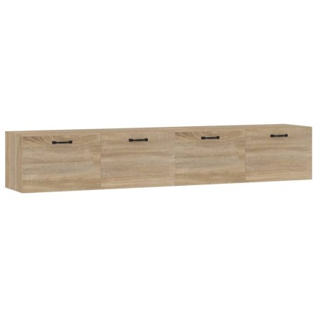 vidaXL Wandschränke 2 Stk. Sonoma-Eiche 100x36,5x35 cm Holzwerkstoff