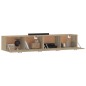 vidaXL Wandschränke 2 Stk. Sonoma-Eiche 100x36,5x35 cm Holzwerkstoff vidaXL Wandschränke 2 Stk. Sonoma-Eiche 100x36,5x35 cm Holzwerkstoff