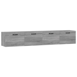 vidaXL Wandschränke 2 Stk. Grau Sonoma 100x36,5x35 cm Holzwerkstoff
