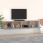 vidaXL Wandschränke 2 Stk. Grau Sonoma 100x36,5x35 cm Holzwerkstoff vidaXL Wandschränke 2 Stk. Grau Sonoma 100x36,5x35 cm Holzwerkstoff