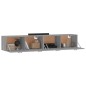 vidaXL Wandschränke 2 Stk. Grau Sonoma 100x36,5x35 cm Holzwerkstoff vidaXL Wandschränke 2 Stk. Grau Sonoma 100x36,5x35 cm Holzwerkstoff