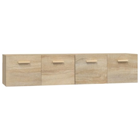 vidaXL Wandschränke 2 Stk. Sonoma-Eiche 80x35x36,5 cm Holzwerkstoff