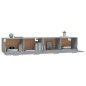 vidaXL Wandschränke 2 Stk. Grau Sonoma 100x36,5x35 cm Holzwerkstoff vidaXL Wandschränke 2 Stk. Grau Sonoma 100x36,5x35 cm Holzwerkstoff