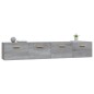 vidaXL Wandschränke 2 Stk. Grau Sonoma 100x36,5x35 cm Holzwerkstoff vidaXL Wandschränke 2 Stk. Grau Sonoma 100x36,5x35 cm Holzwerkstoff
