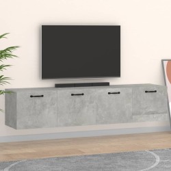 vidaXL Wandschränke 2 Stk. Betongrau 60x36,5x35 cm Holzwerkstoff