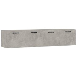 vidaXL Wandschränke 2 Stk. Betongrau 60x36,5x35 cm Holzwerkstoff