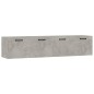 vidaXL Wandschränke 2 Stk. Betongrau 60x36,5x35 cm Holzwerkstoff vidaXL Wandschränke 2 Stk. Betongrau 60x36,5x35 cm Holzwerkstoff