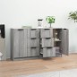 vidaXL Sideboards 2 Stk. Grau Sonoma 60x30x70 cm Holzwerkstoff vidaXL Sideboards 2 Stk. Grau Sonoma 60x30x70 cm Holzwerkstoff
