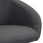 Esszimmerstühle 2 Stk. Drehbar Dunkelgrau Stoff Esszimmerstühle 2 Stk. Drehbar Dunkelgrau Stoff