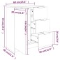 vidaXL Sideboards 2 Stk. Grau Sonoma 60x30x70 cm Holzwerkstoff vidaXL Sideboards 2 Stk. Grau Sonoma 60x30x70 cm Holzwerkstoff
