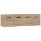 vidaXL Wandschränke 2 Stk. Sonoma-Eiche 80x35x36,5 cm Holzwerkstoff vidaXL Wandschränke 2 Stk. Sonoma-Eiche 80x35x36,5 cm Holzwerkstoff
