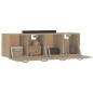 vidaXL Wandschränke 2 Stk. Sonoma-Eiche 80x35x36,5 cm Holzwerkstoff vidaXL Wandschränke 2 Stk. Sonoma-Eiche 80x35x36,5 cm Holzwerkstoff