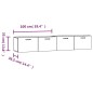 vidaXL Wandschränke 2 Stk. Braun Eichen-Optik 100x36,5x35 cm vidaXL Wandschränke 2 Stk. Braun Eichen-Optik 100x36,5x35 cm