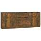 vidaXL 3-tlg. Sideboard Räuchereiche Holzwerkstoff vidaXL 3-tlg. Sideboard Räuchereiche Holzwerkstoff