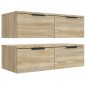 vidaXL Wandschränke 2 Stk. Sonoma-Eiche 68x30x20 cm Holzwerkstoff vidaXL Wandschränke 2 Stk. Sonoma-Eiche 68x30x20 cm Holzwerkstoff