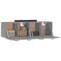 vidaXL Wandschränke 2 Stk. Grau Sonoma 80x35x36,5 cm Holzwerkstoff vidaXL Wandschränke 2 Stk. Grau Sonoma 80x35x36,5 cm Holzwerkstoff
