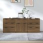 vidaXL 3-tlg. Sideboard Braun Eiche-Optik Holzwerkstoff vidaXL 3-tlg. Sideboard Braun Eiche-Optik Holzwerkstoff