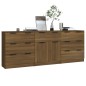 vidaXL 3-tlg. Sideboard Braun Eiche-Optik Holzwerkstoff vidaXL 3-tlg. Sideboard Braun Eiche-Optik Holzwerkstoff