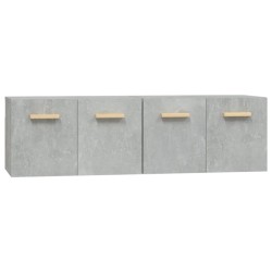 vidaXL Wandschränke 2 Stk. Betongrau 60x36,5x35 cm Holzwerkstoff