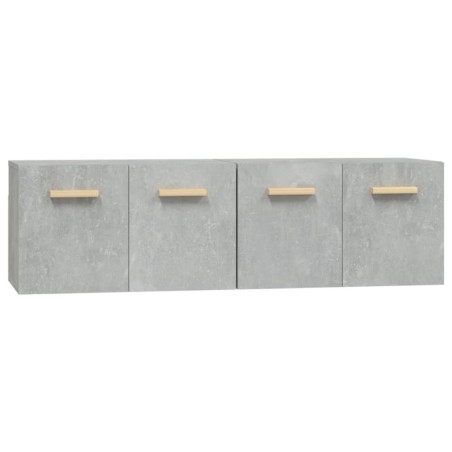 vidaXL Wandschränke 2 Stk. Betongrau 60x36,5x35 cm Holzwerkstoff
