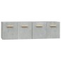 vidaXL Wandschränke 2 Stk. Betongrau 60x36,5x35 cm Holzwerkstoff vidaXL Wandschränke 2 Stk. Betongrau 60x36,5x35 cm Holzwerkstoff