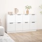 vidaXL Sideboards 2 Stk. Hochglanz-Weiß 60x30x70 cm Holzwerkstoff vidaXL Sideboards 2 Stk. Hochglanz-Weiß 60x30x70 cm Holzwerkstoff