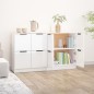 vidaXL Sideboards 2 Stk. Hochglanz-Weiß 60x30x70 cm Holzwerkstoff vidaXL Sideboards 2 Stk. Hochglanz-Weiß 60x30x70 cm Holzwerkstoff