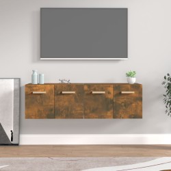 vidaXL Wandschränke 2 Stk. Räuchereiche 60x36,5x35 cm Holzwerkstoff